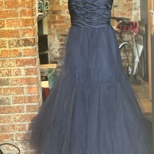 Anthropologie Hutch Toni Tulle dress Navy Blue size 8